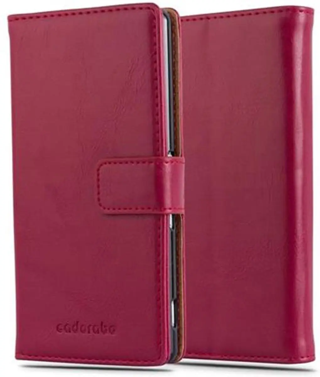 Cadorabo Hoesje geschikt voor Sony Xperia Z3 PLUS / Z4 in WIJN ROOD