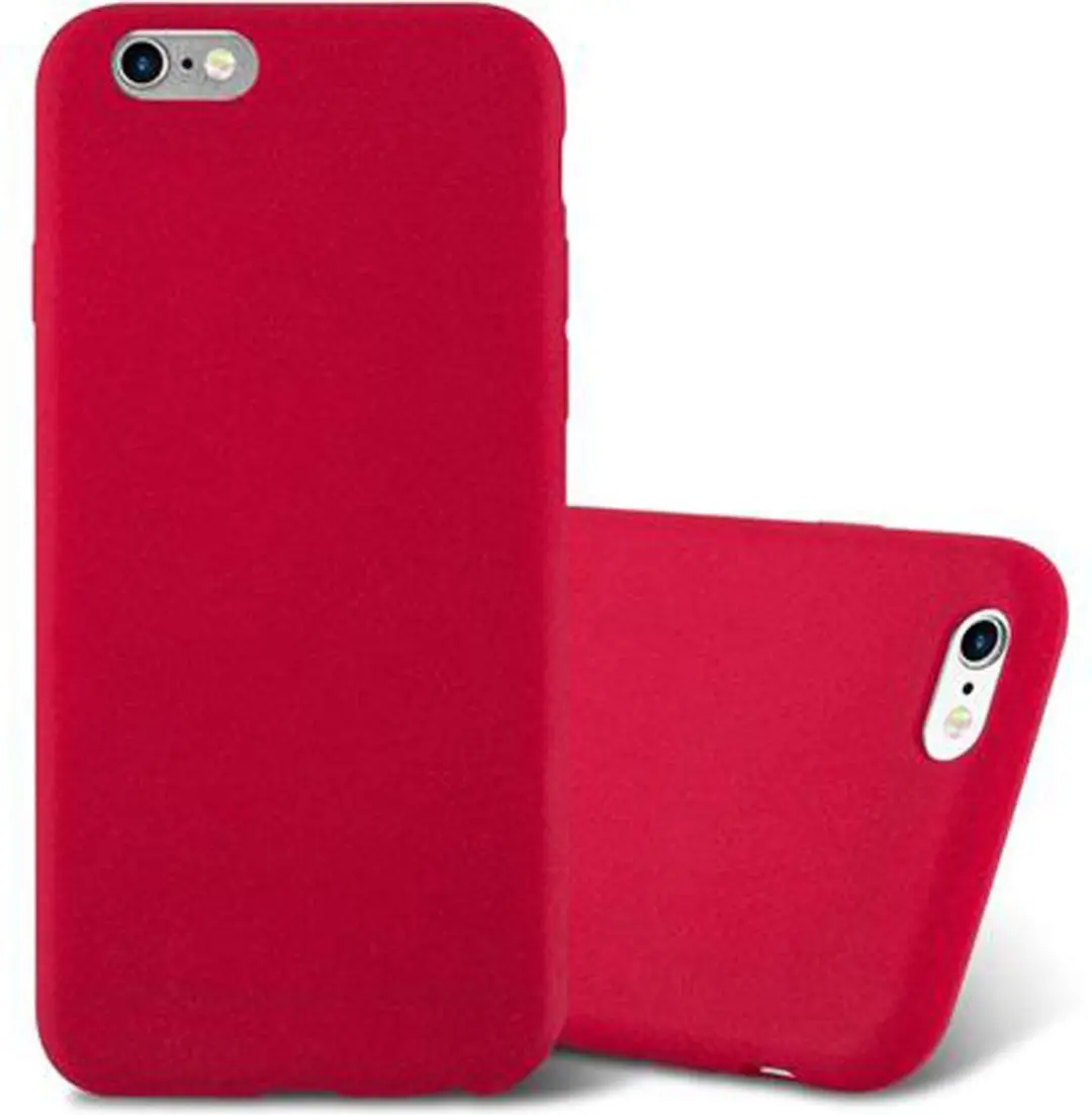 Cadorabo Hoesje geschikt voor Apple iPhone 6 / 6S in FROST ROOD