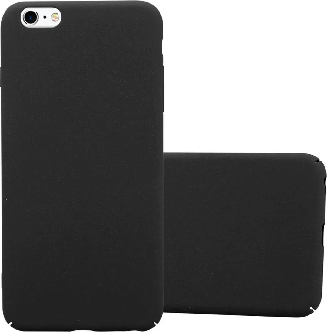 Cadorabo Hoesje geschikt voor Apple iPhone 6 PLUS / 6S PLUS in FROSTY ZWART