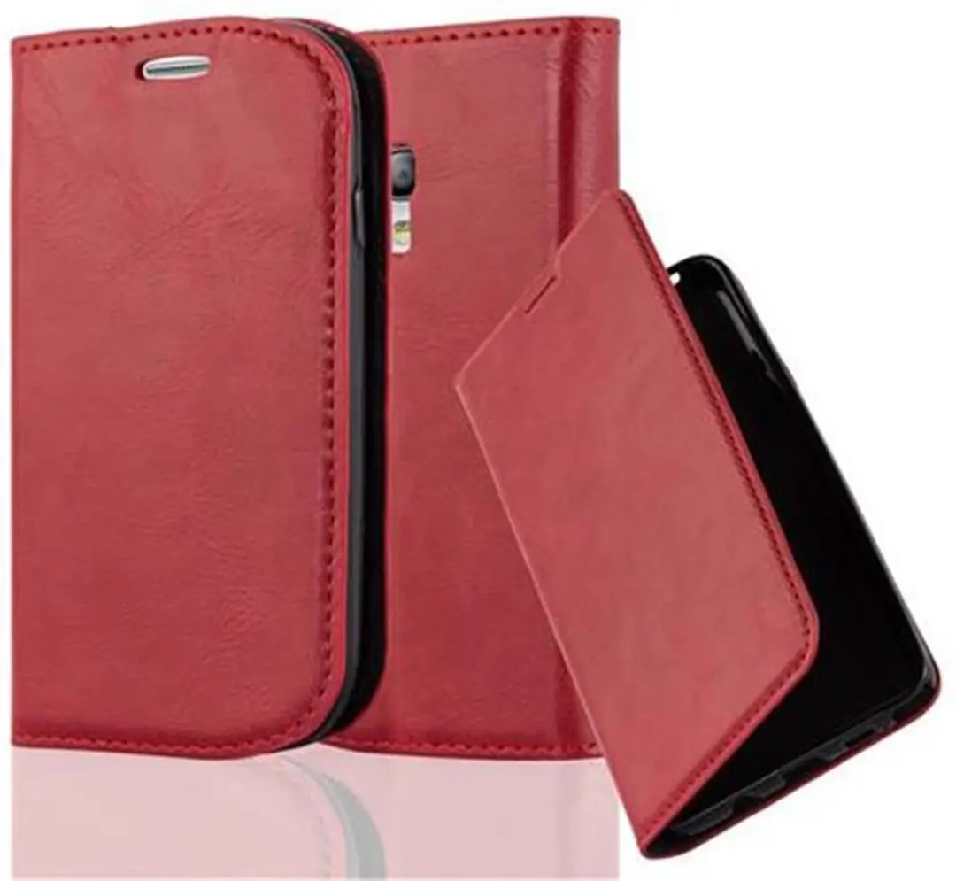 Cadorabo Hoesje geschikt voor Samsung Galaxy S3 MINI in APPEL ROOD