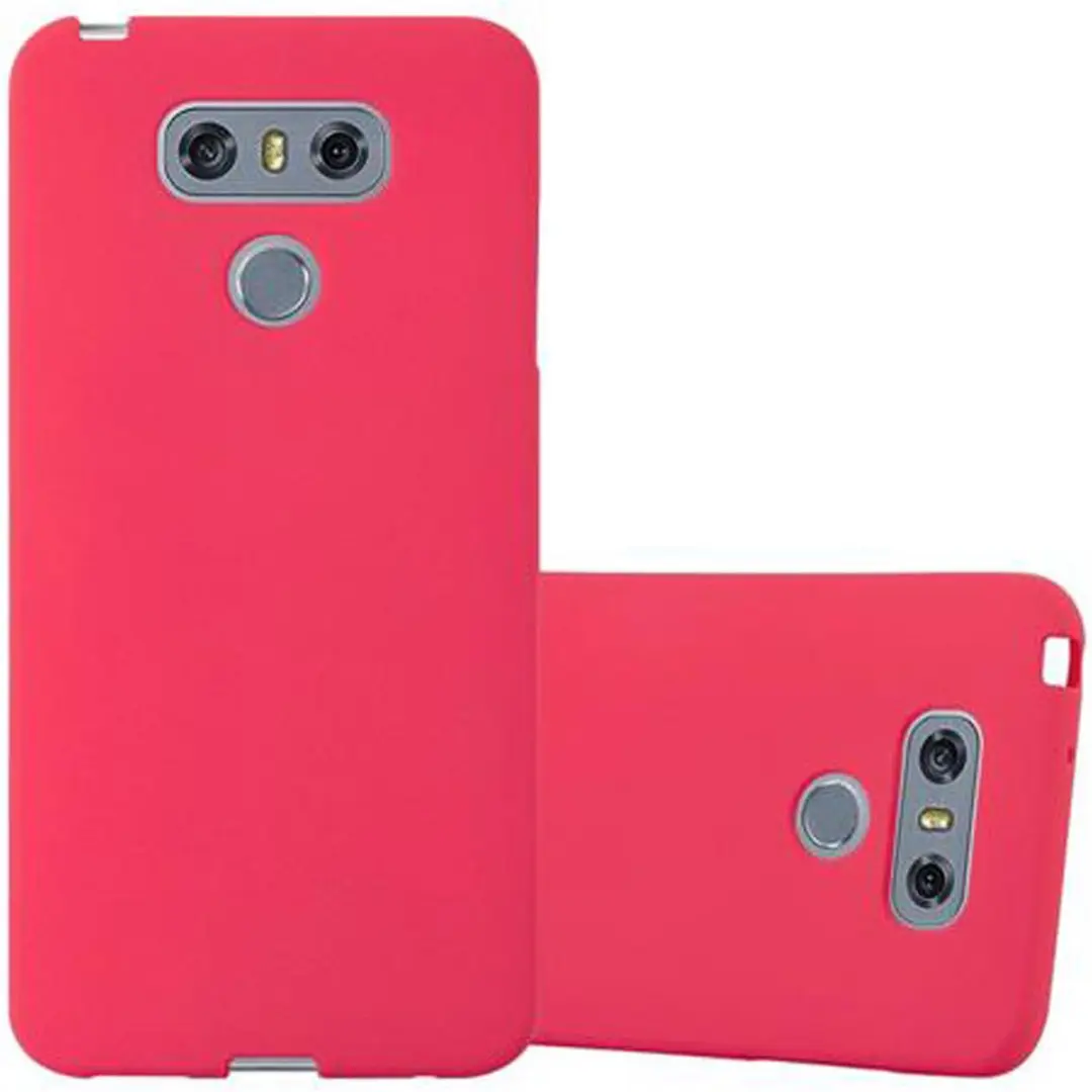Cadorabo Hoesje geschikt voor LG G6 in FROST ROOD