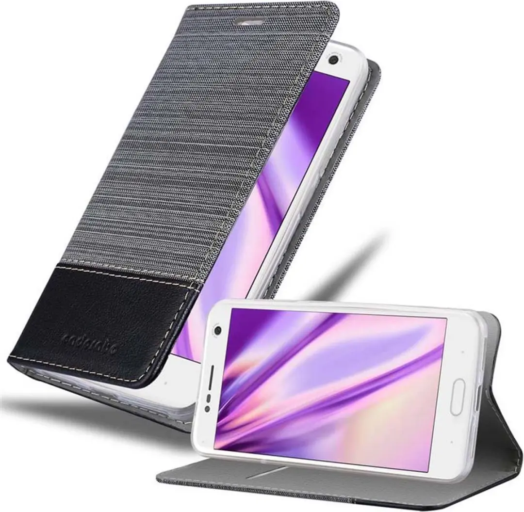 Cadorabo Hoesje geschikt voor ZTE Blade V8 in GRIJS ZWART