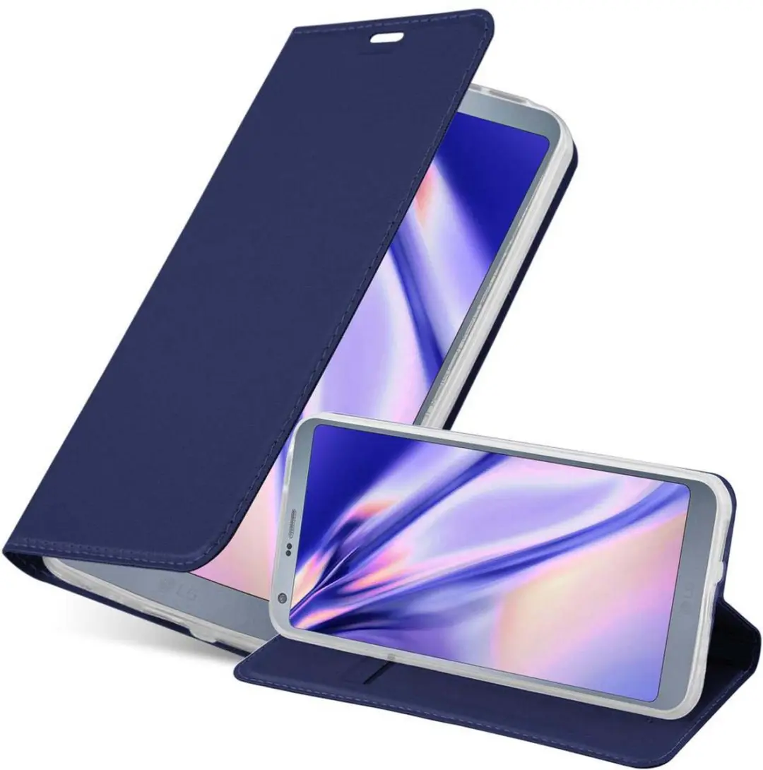 Cadorabo Hoesje geschikt voor LG G6 in CLASSY DONKER BLAUW