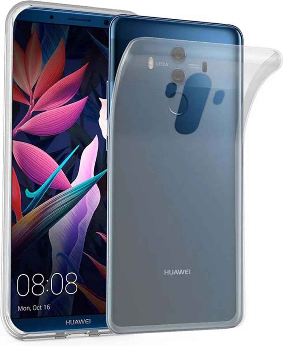 Cadorabo Hoesje geschikt voor Huawei MATE 10 PRO in VOLLEDIG TRANSPARANT
