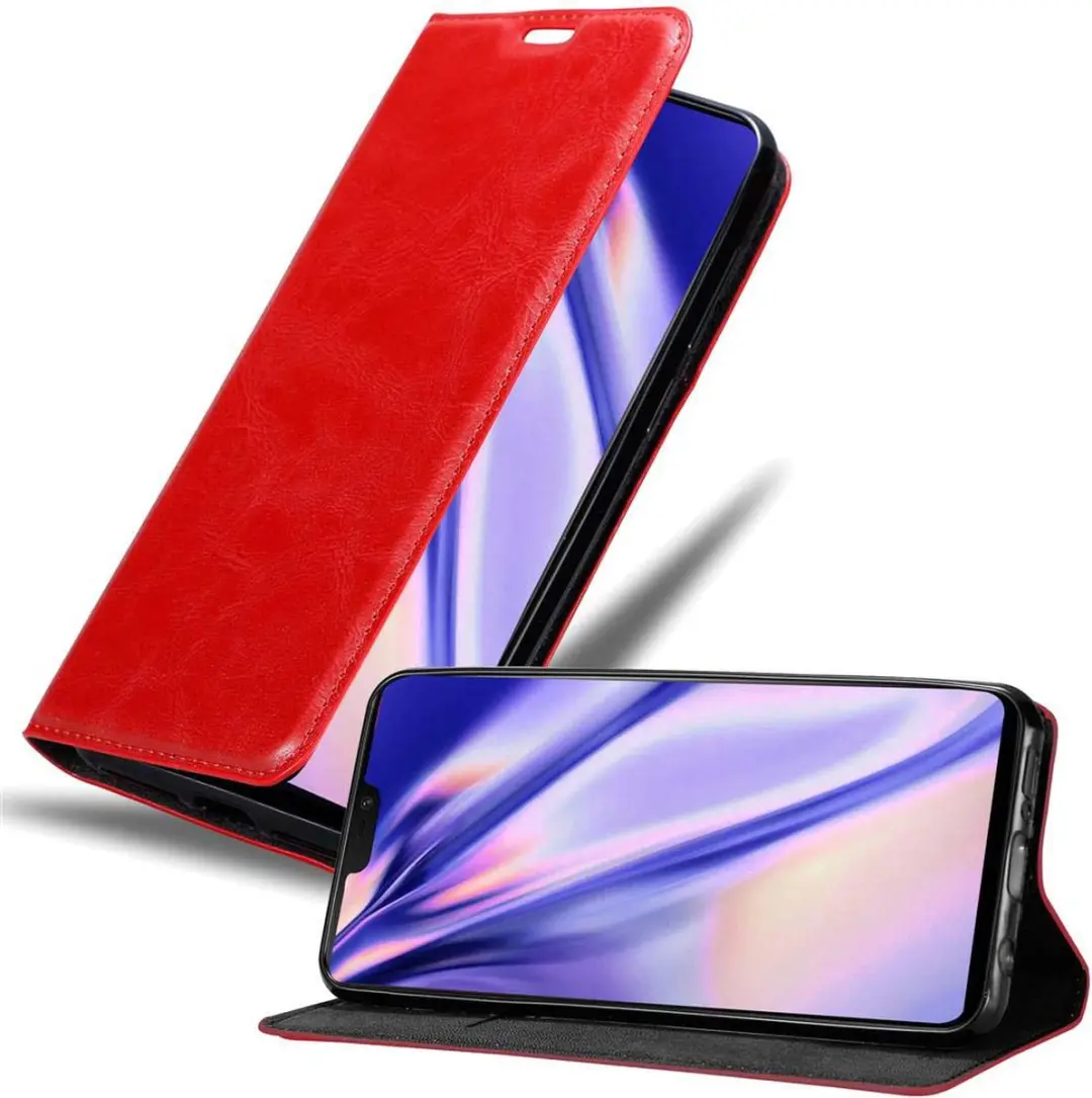 Cadorabo Hoesje geschikt voor OnePlus 6 in APPEL ROOD