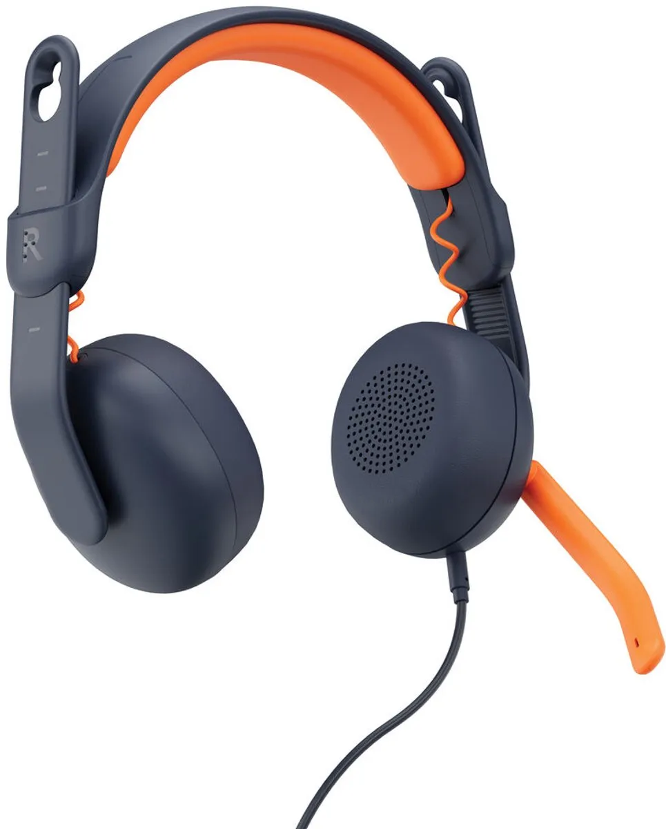Logitech Zone Learn On-Ear Headset 981-001372 - Blauw/Oranje