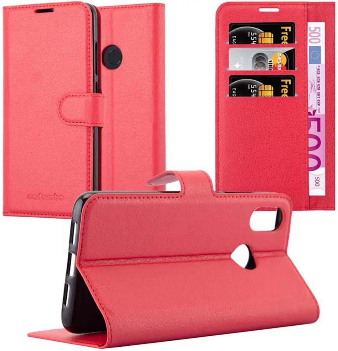 Cadorabo Hoesje geschikt voor Xiaomi Mi 8 in KARMIJN ROOD