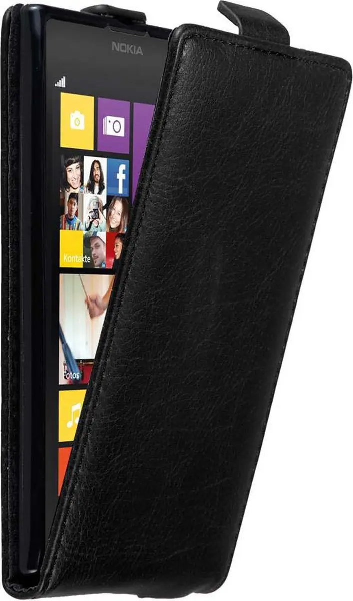 Cadorabo Hoesje geschikt voor Nokia Lumia 1020 in ZWARTE NACHT