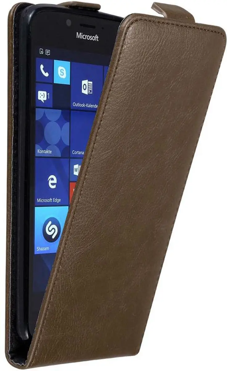 Cadorabo Hoesje geschikt voor Nokia Lumia 950 in KOFFIE BRUIN