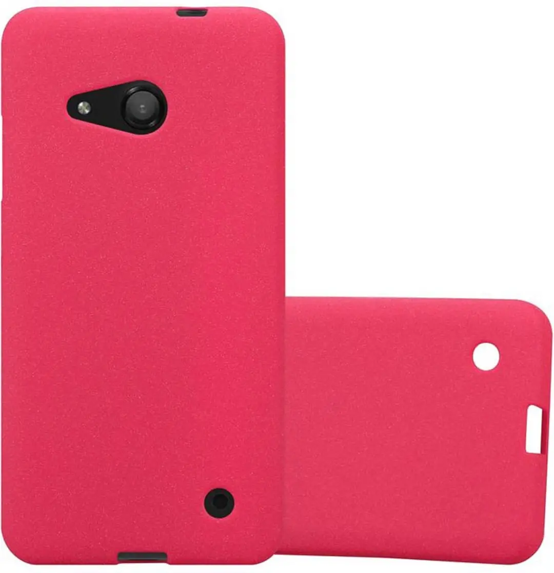 Cadorabo Hoesje geschikt voor Nokia Lumia 550 in FROST ROOD