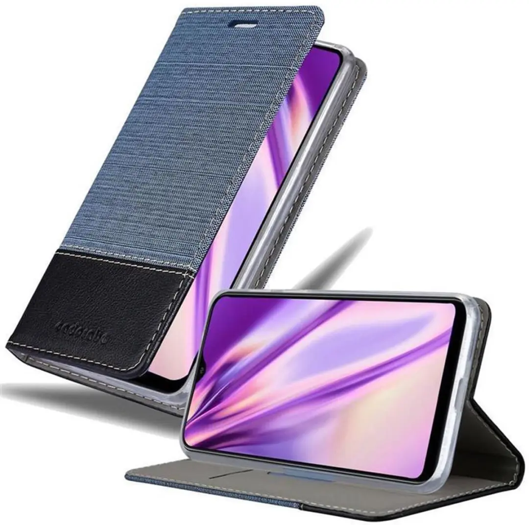 Cadorabo Hoesje geschikt voor Samsung Galaxy A10 / M10 in DONKERBLAUW ZWART