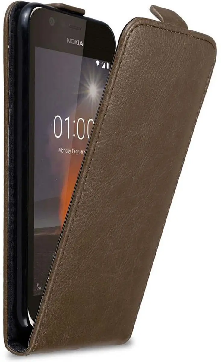 Cadorabo Hoesje geschikt voor Nokia 1 2018 in KOFFIE BRUIN