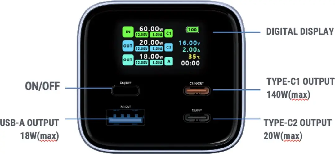 XtremeMac X-Power Max XWH-XPM-13 Powerbank - Zwart - afbeelding 2 van 6