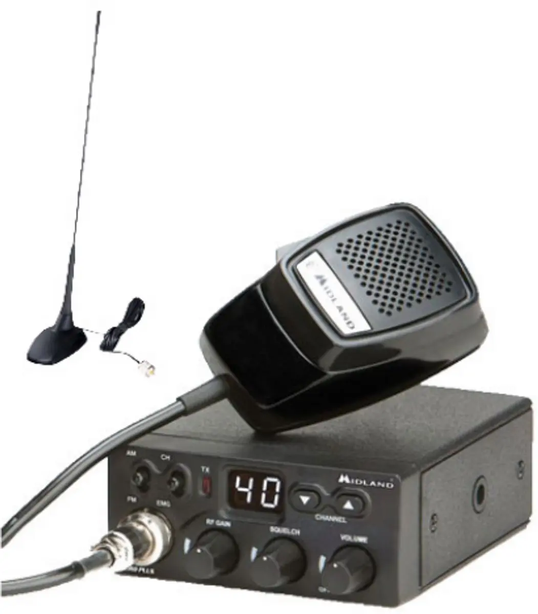 Product Midland M-Zero Plus 27mc CB tranceiver met CBM516 antenne