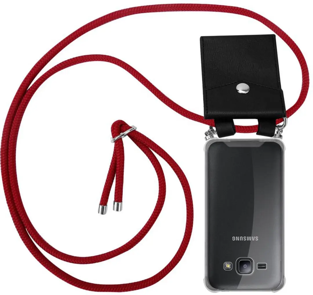 Cadorabo Hoesje geschikt voor Samsung Galaxy J1 2015 in ROBIJN ROOD