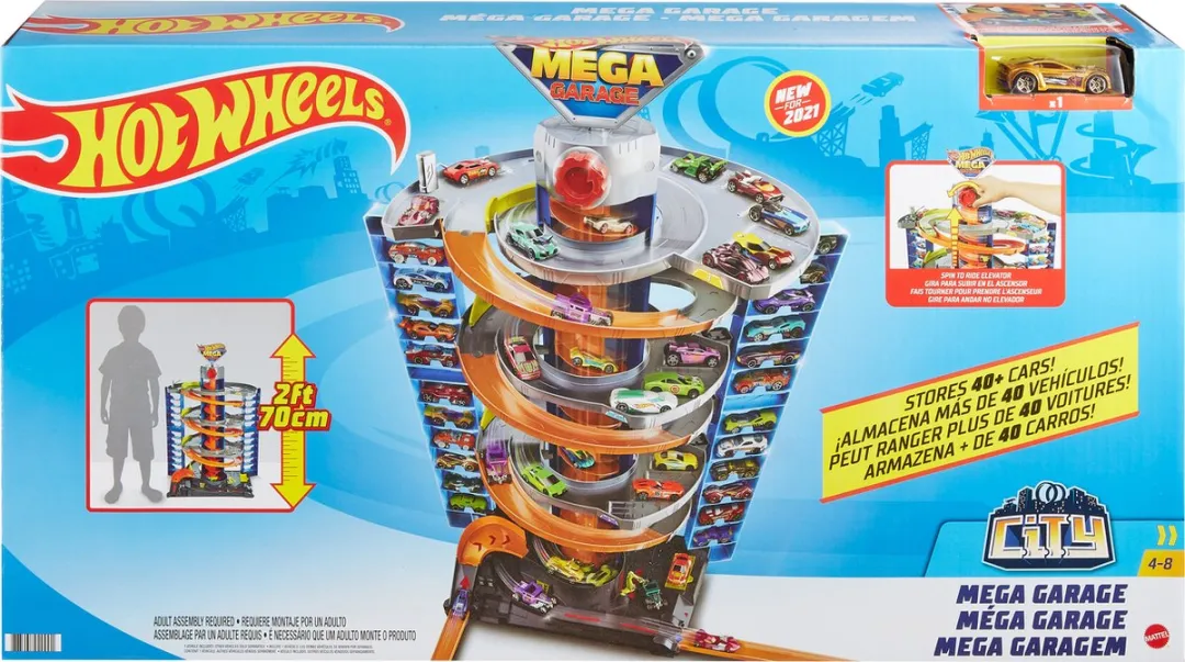 Hot Wheels City Mega Garage GTT95 - Racebaan - Meerkleurig - afbeelding 6 van 6