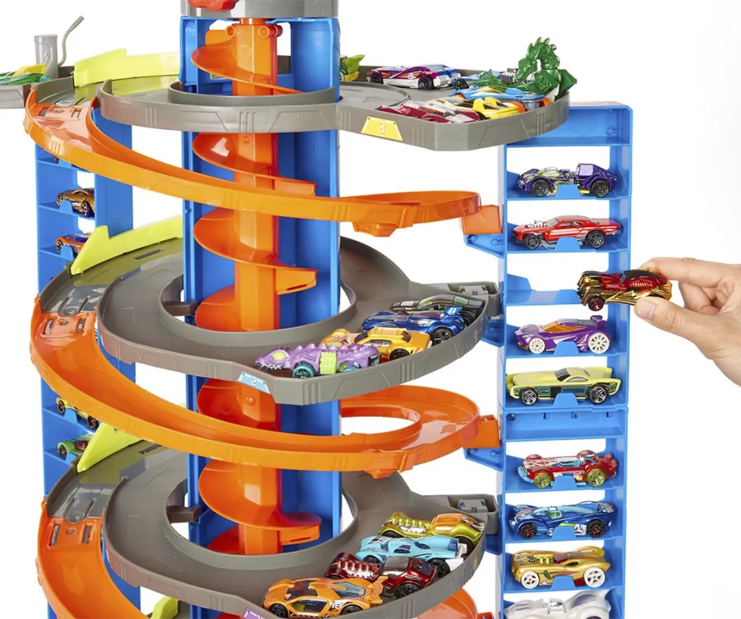 Hot Wheels City Mega Garage GTT95 - Racebaan - Meerkleurig