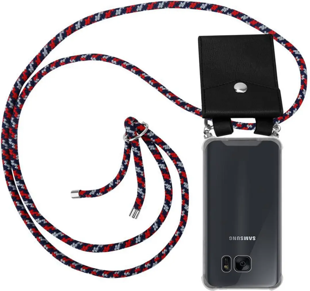 Cadorabo Hoesje geschikt voor Samsung Galaxy S7 in ROOD BLAUW WIT