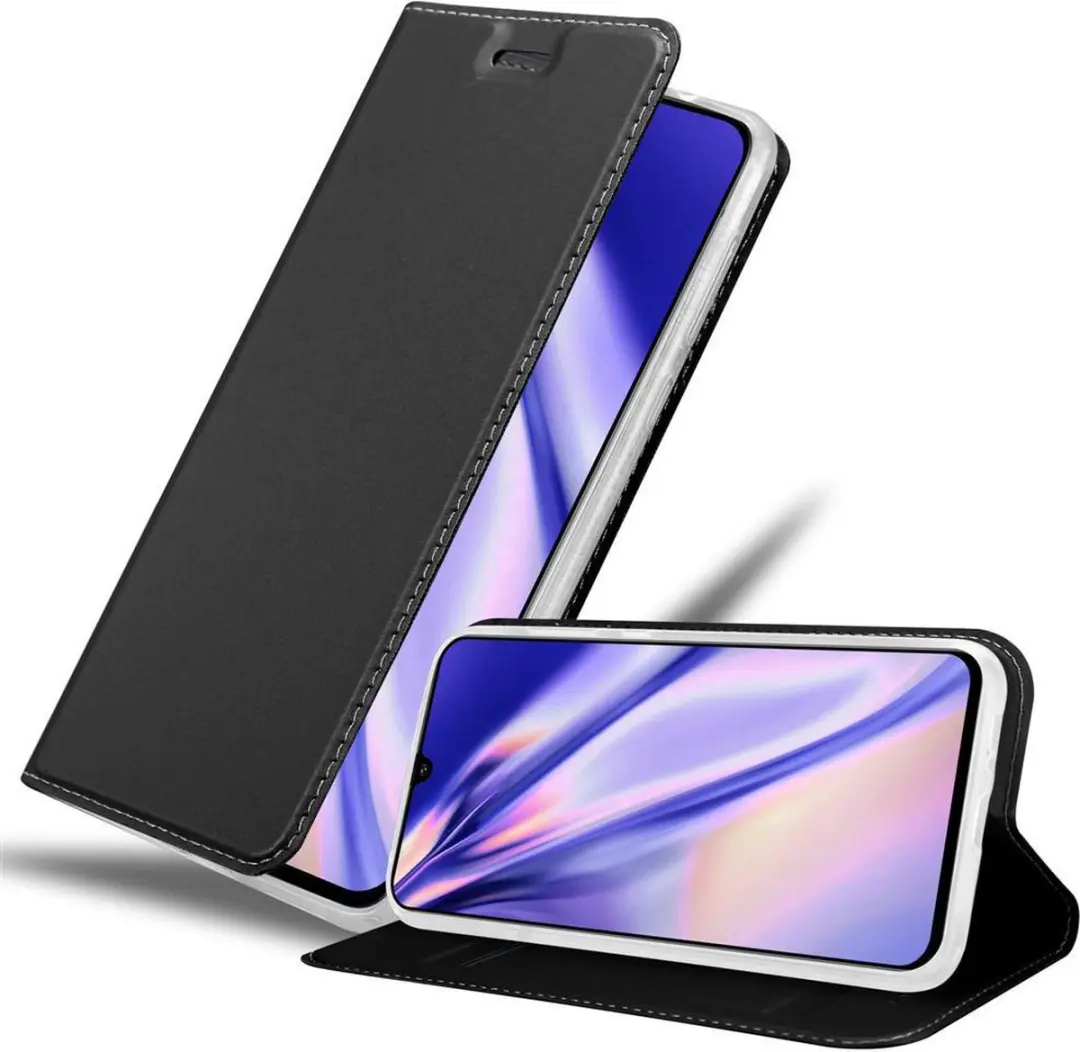Cadorabo Hoesje geschikt voor Samsung Galaxy A90 5G in CLASSY ZWART