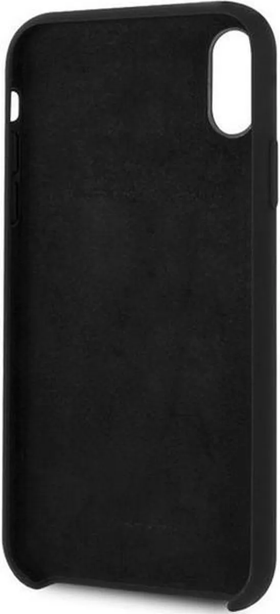 Ferrari Off-Track Silicone Hoes iPhone XR - Zwart