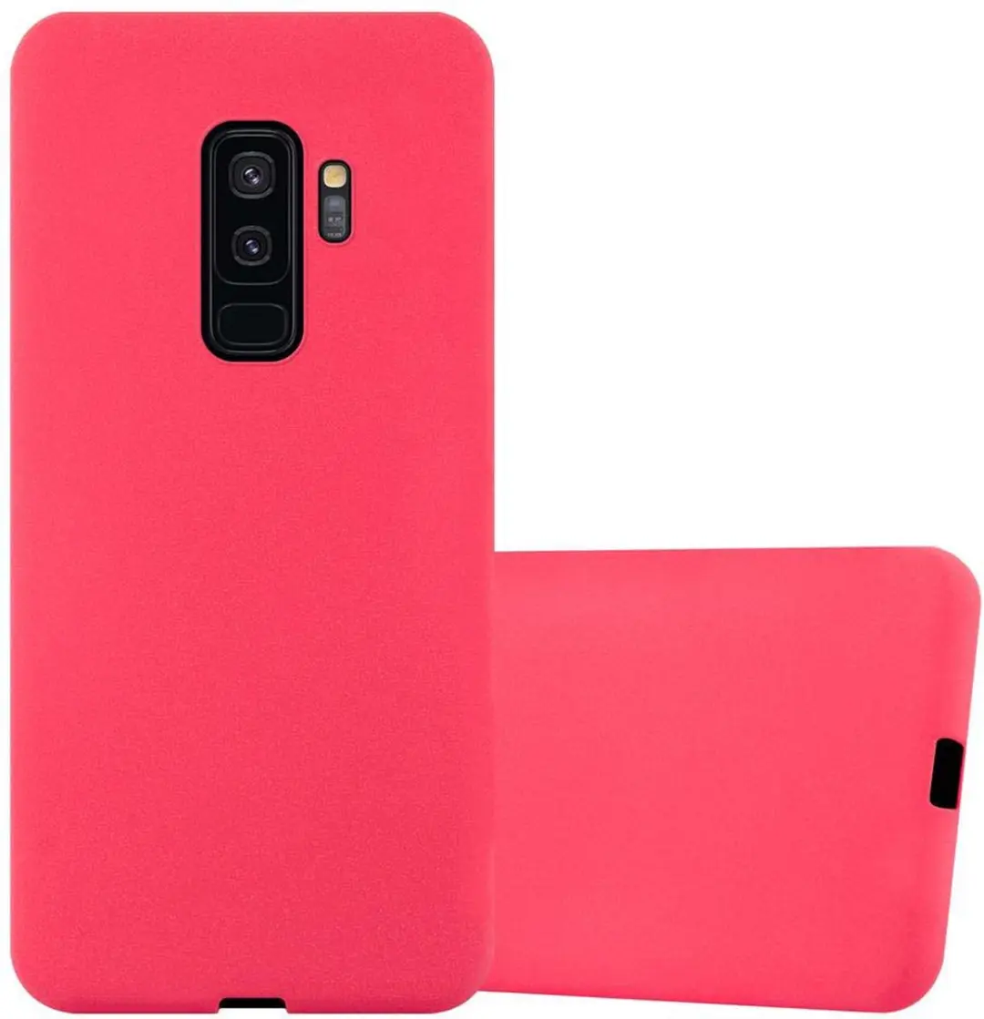 Cadorabo Hoesje geschikt voor Samsung Galaxy S9 PLUS in FROST ROOD