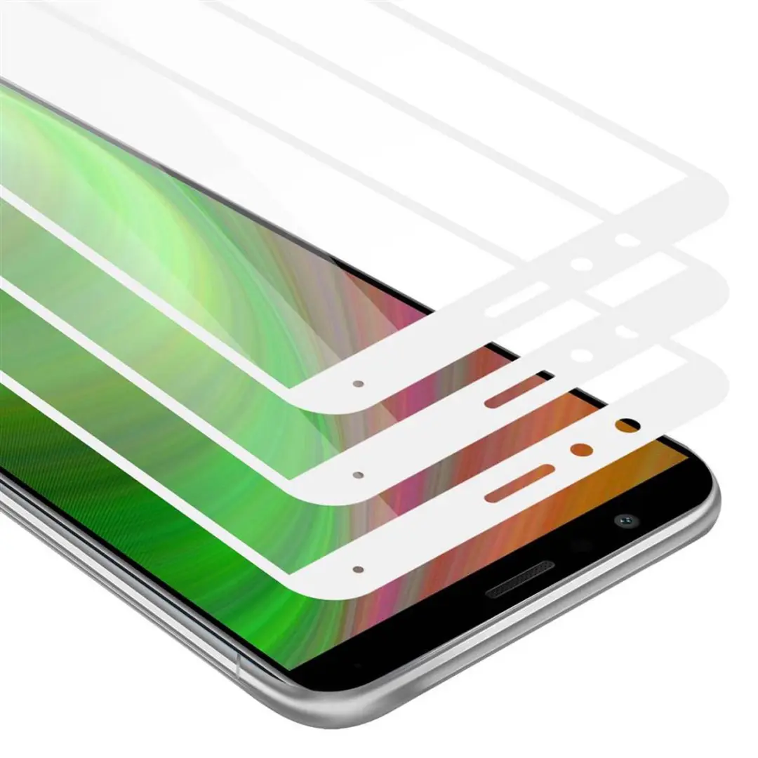 Cadorabo 3x Screenprotector geschikt voor Honor 7X Volledig scherm pantserfolie