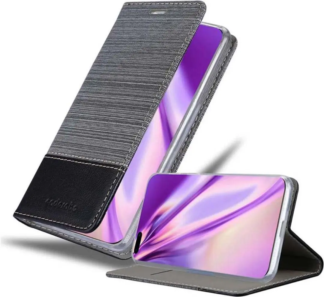 Cadorabo Hoesje geschikt voor Huawei P40 PRO / P40 PRO+ in GRIJS ZWART