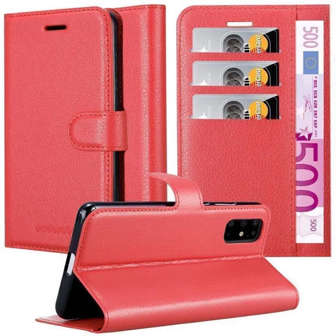 Cadorabo Hoesje geschikt voor Samsung Galaxy S20 PLUS in KARMIJN ROOD