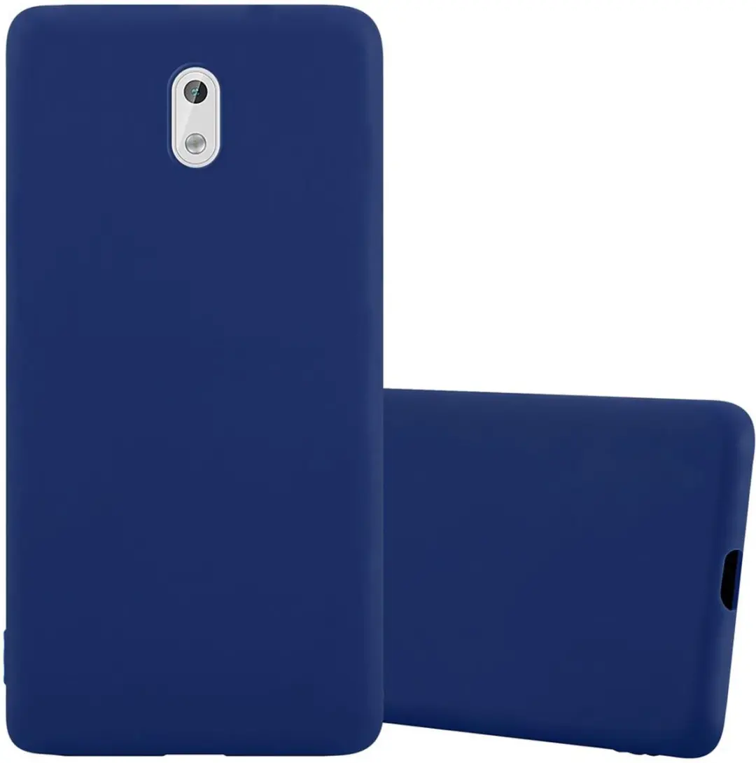 Cadorabo Hoesje geschikt voor Nokia 3 2017 in CANDY DONKER BLAUW