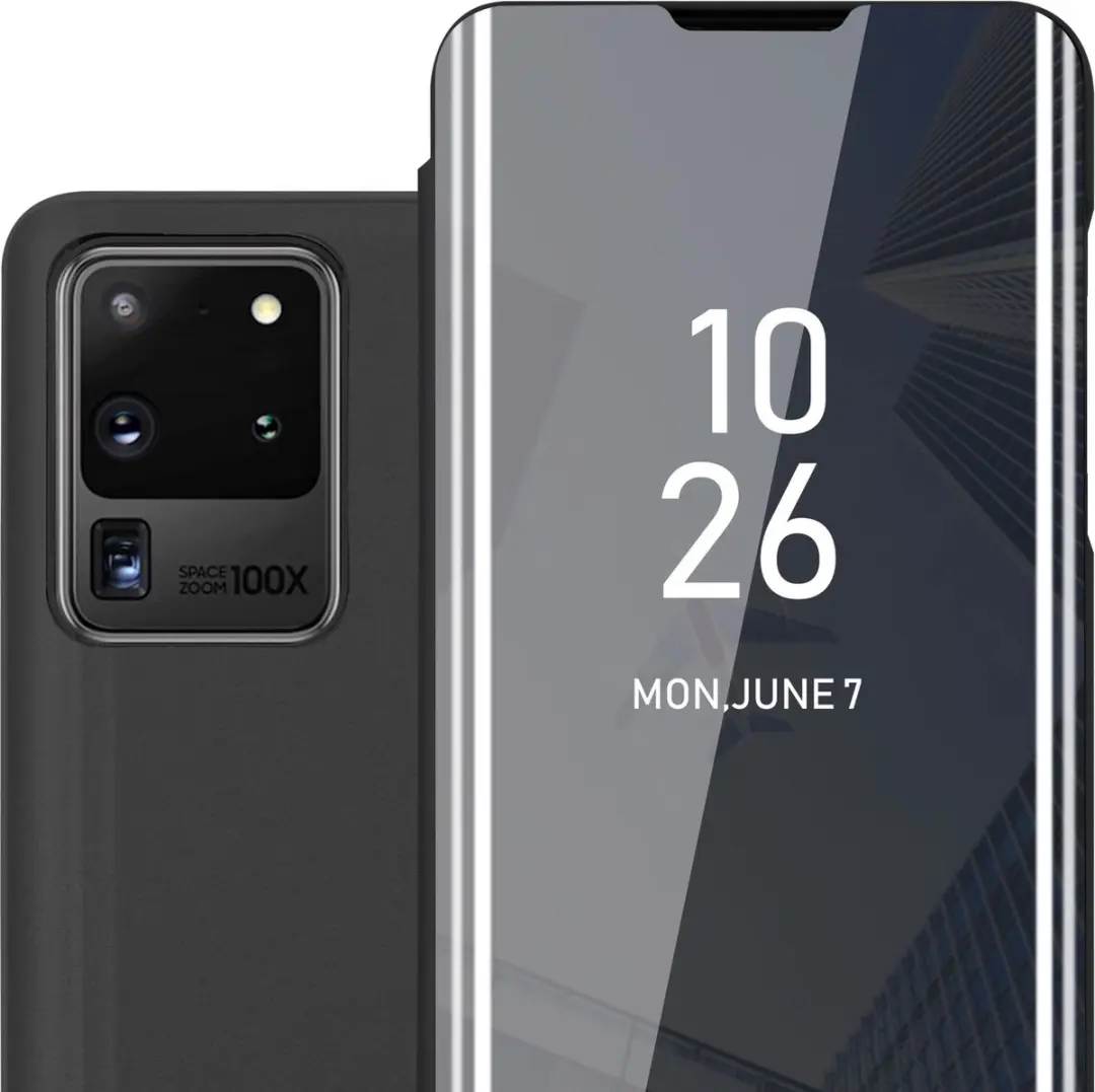 Cadorabo Hoesje geschikt voor Samsung Galaxy S20 ULTRA in TOERMALIJN ZWART