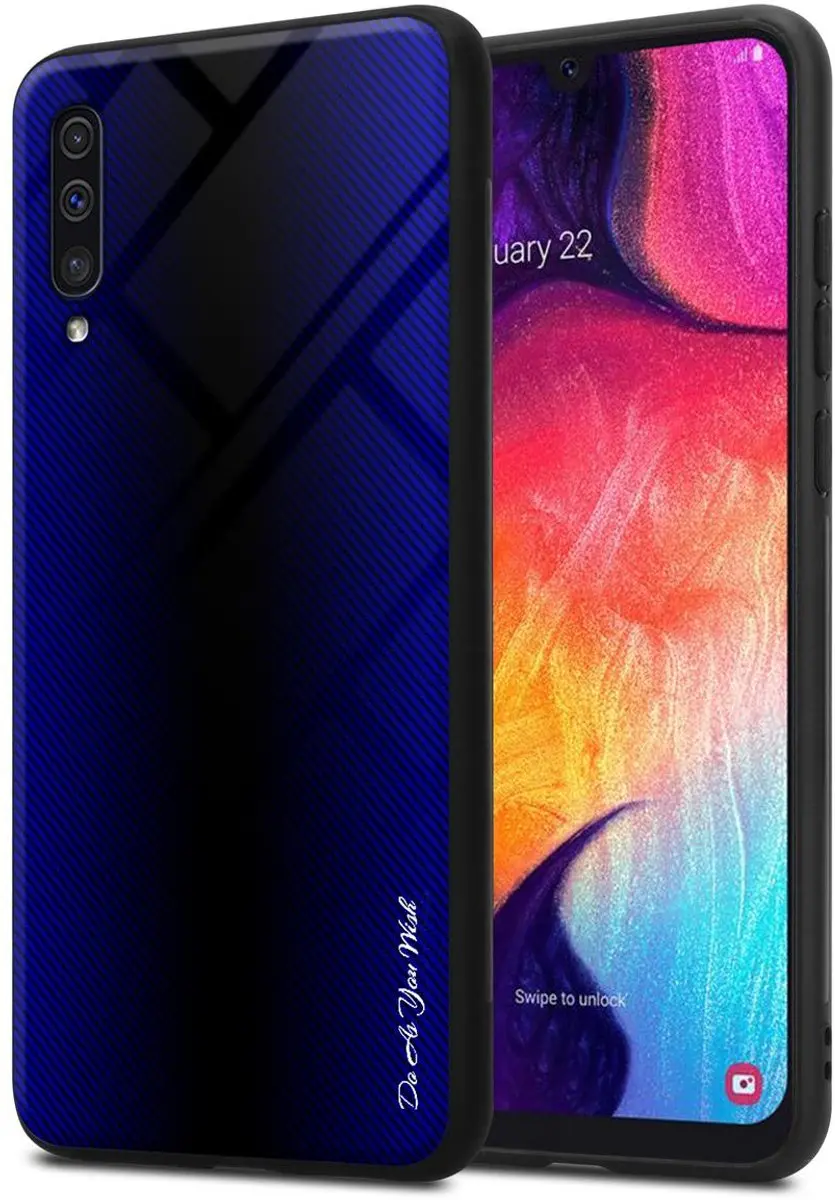 Cadorabo Hoesje geschikt voor Samsung Galaxy A50 4G / A50s / A30s in KOBALT PAAR