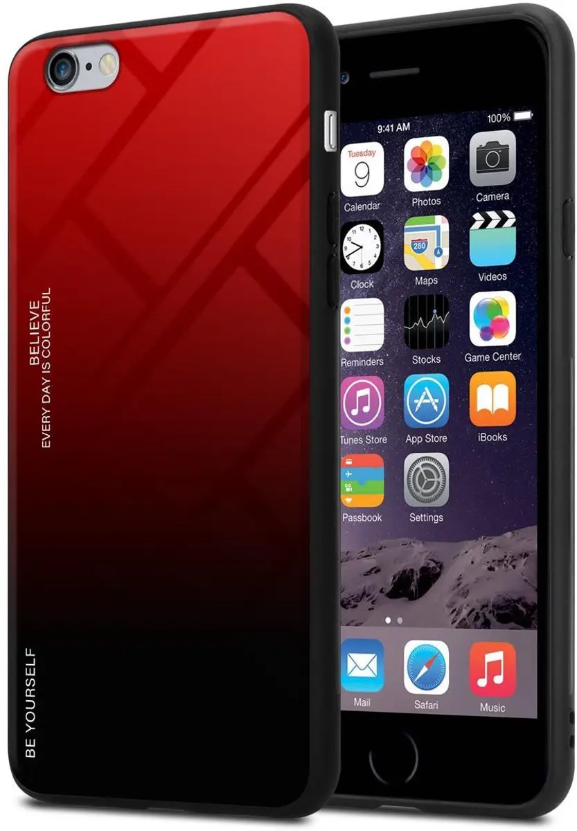 Cadorabo Hoesje geschikt voor Apple iPhone 6 PLUS / 6S PLUS in ROOD