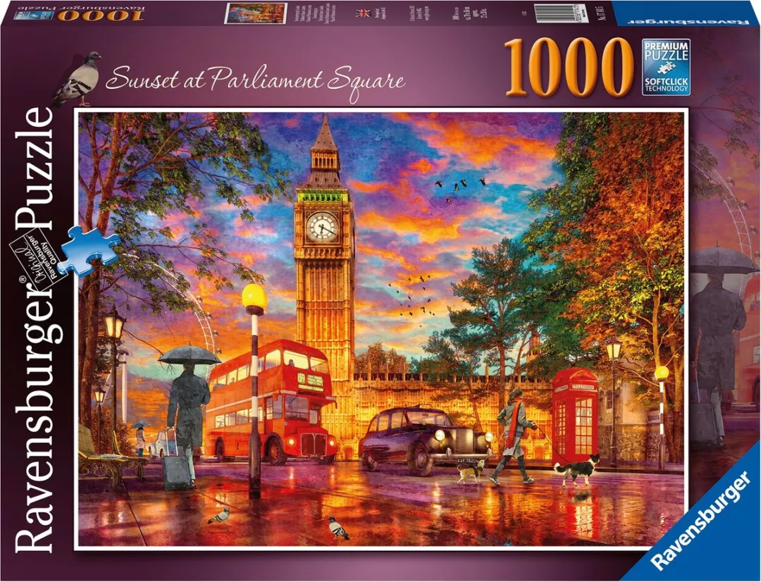 Ravensburger Zonsondergang Parliament Square Londen Puzzel 1000 Stuks