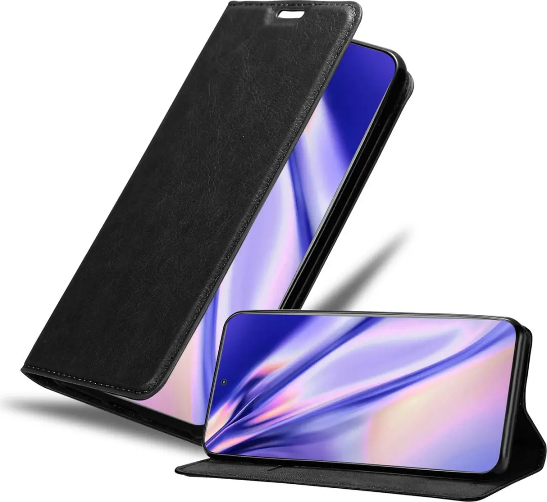 Cadorabo Hoesje geschikt voor Motorola EDGE 20 in ZWARTE NACHT