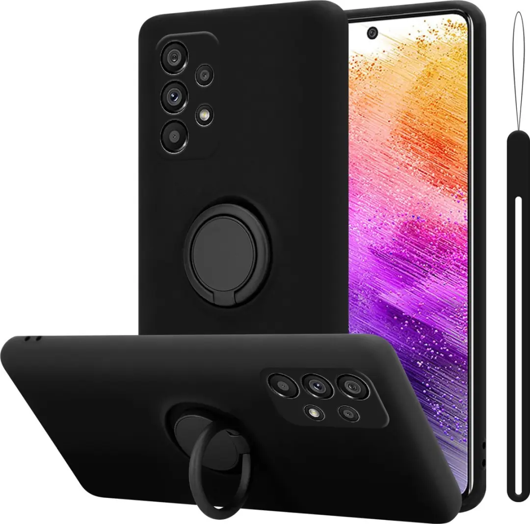 Cadorabo Hoesje geschikt voor Samsung Galaxy A73 5G in LIQUID ZWART