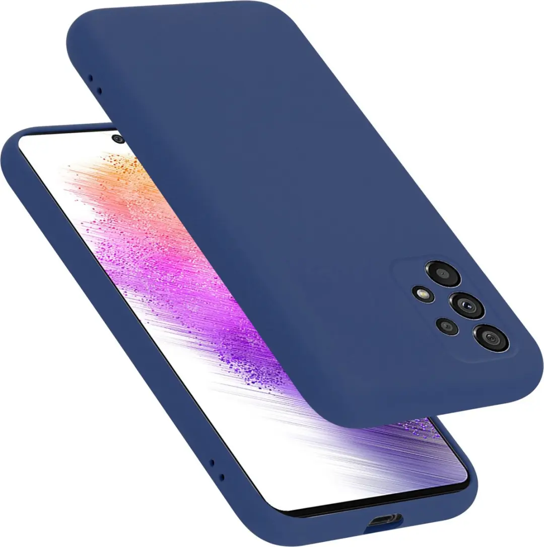 Cadorabo Hoesje geschikt voor Samsung Galaxy A73 5G in LIQUID BLAUW