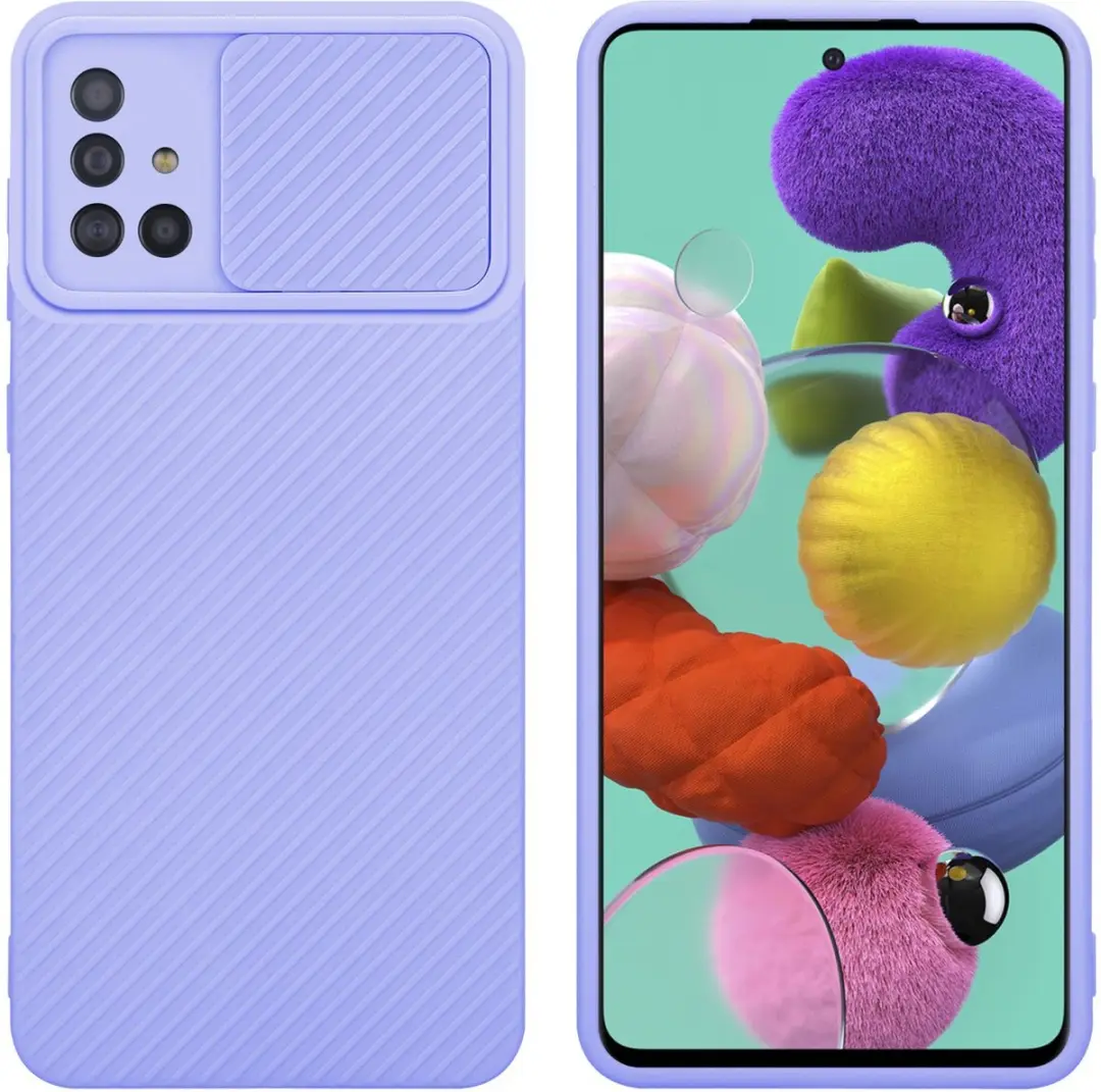 Cadorabo Hoesje geschikt voor Samsung Galaxy A51 4G / M40s in Bonbon Paars