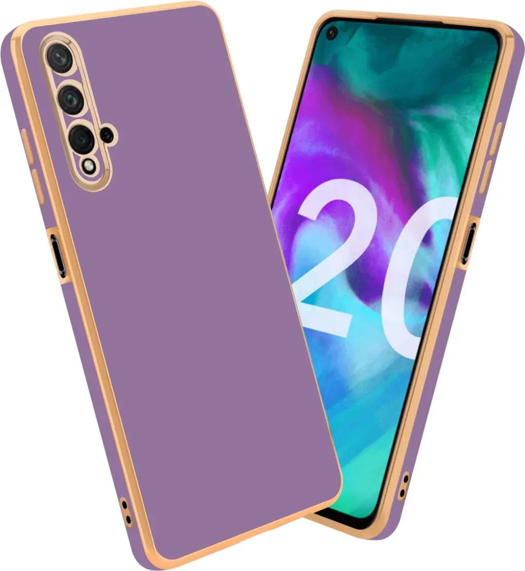 Cadorabo Hoesje geschikt voor Honor 20 / 20S / Huawei NOVA 5T in Glossy Paars