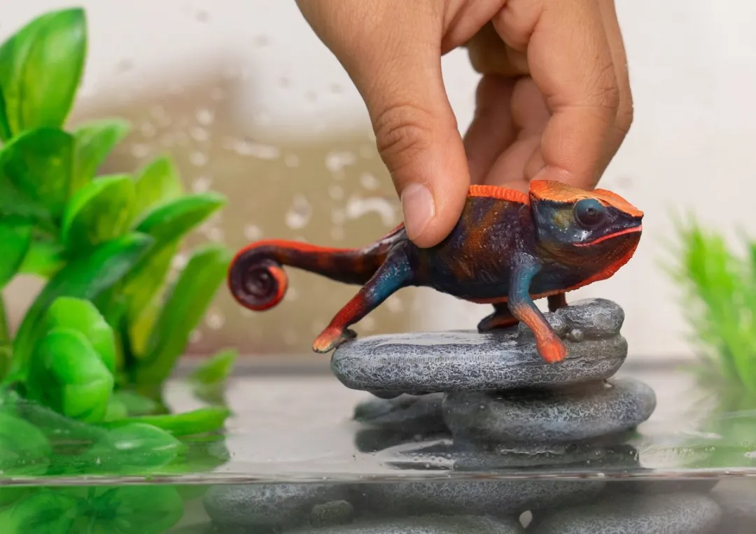 Schleich WILD LIFE Kameleon 14858 - Veranderende kleur