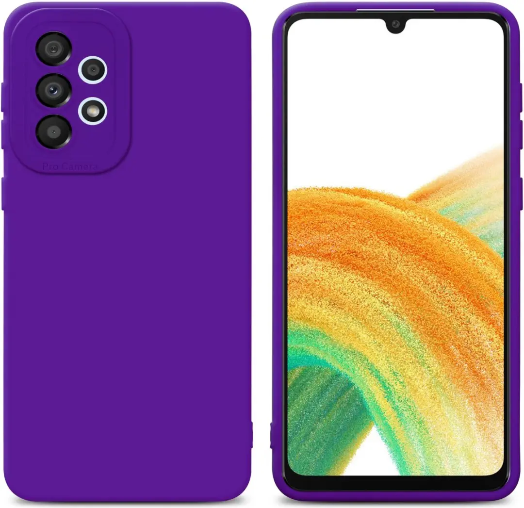 Cadorabo Hoesje geschikt voor Samsung Galaxy A72 4G / 5G in FLUID DONKER PAARS
