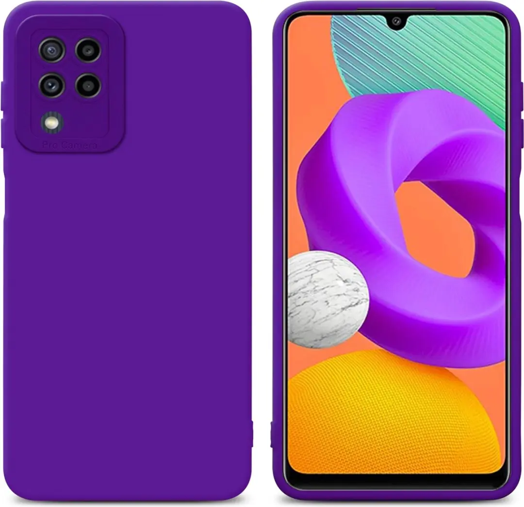 Cadorabo Hoesje geschikt voor Samsung Galaxy M22 / M32 4G in FLUID DONKER PAARS
