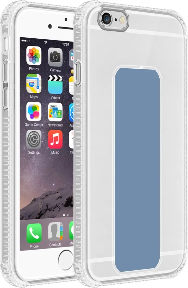 Cadorabo Hoesje geschikt voor Apple iPhone 6 / 6S in LICHTBLAUW