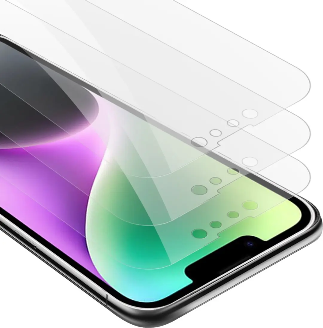 Cadorabo 3x Screenprotector geschikt voor Apple iPhone 14