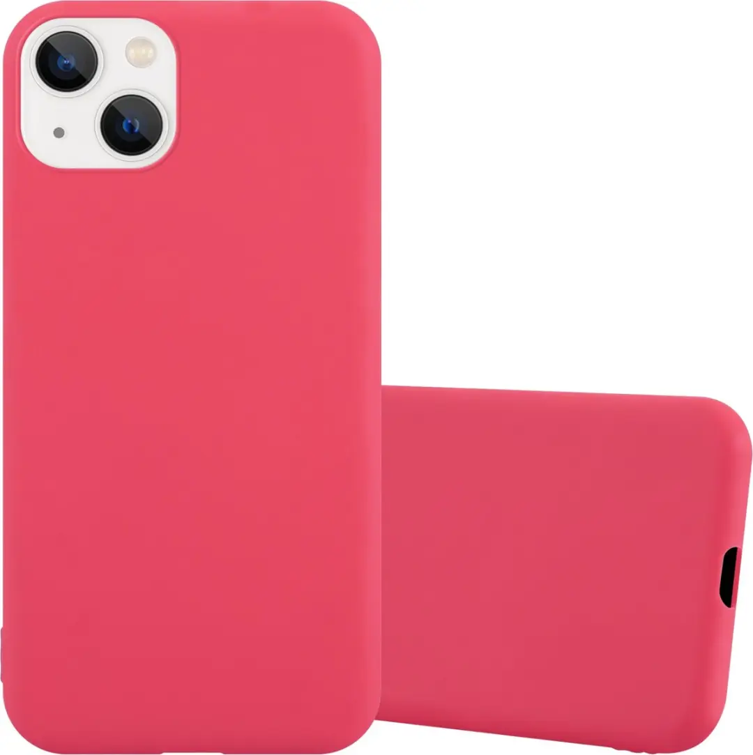 Cadorabo Hoesje geschikt voor Apple iPhone 14 PLUS in CANDY ROOD