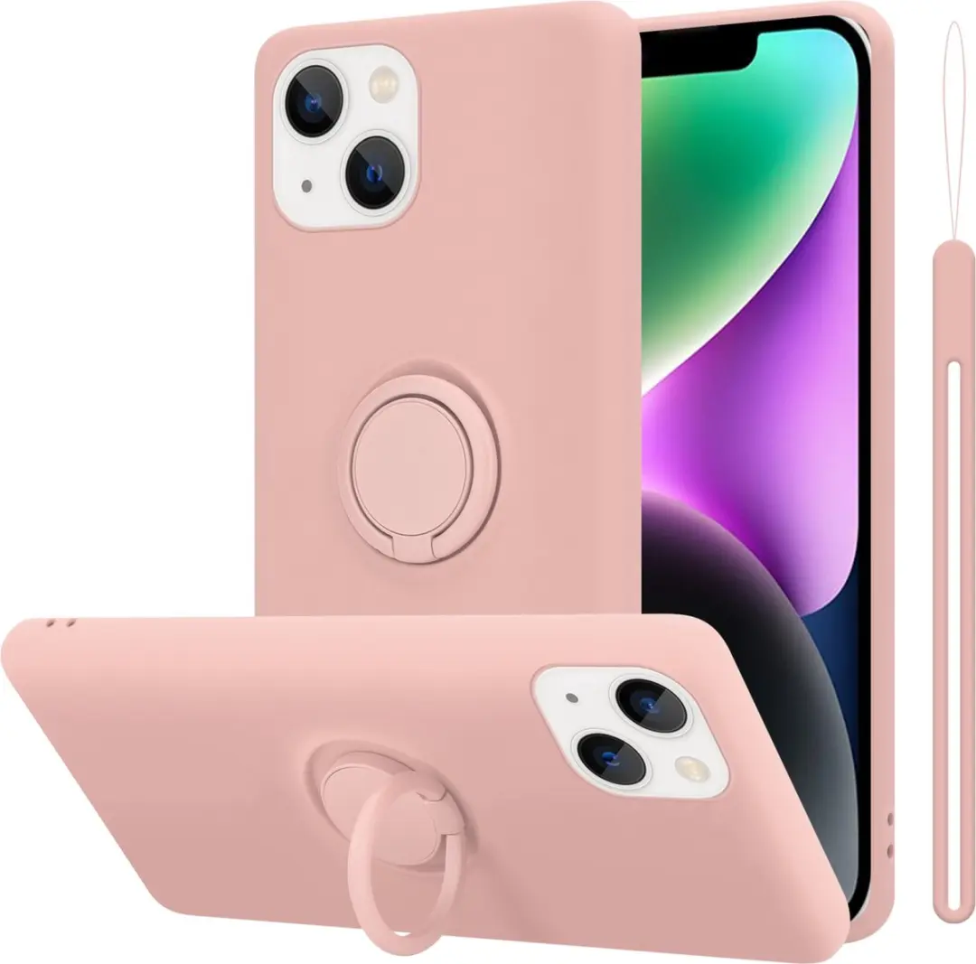 Cadorabo Hoesje geschikt voor Apple iPhone 14 in LIQUID ROZE