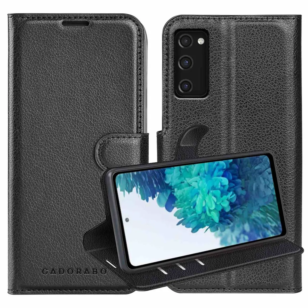 Cadorabo Hoesje geschikt voor Samsung Galaxy S20 FE in PHANTOM ZWART