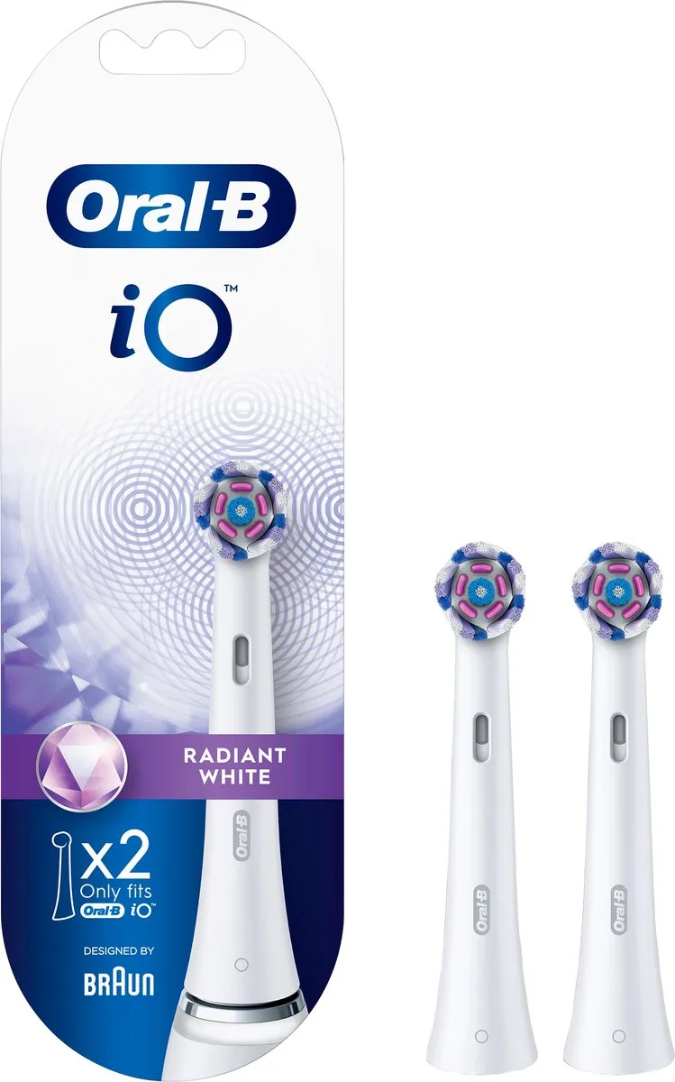 Oral-B iO Radiant White Opzetborstels 2 Stuks