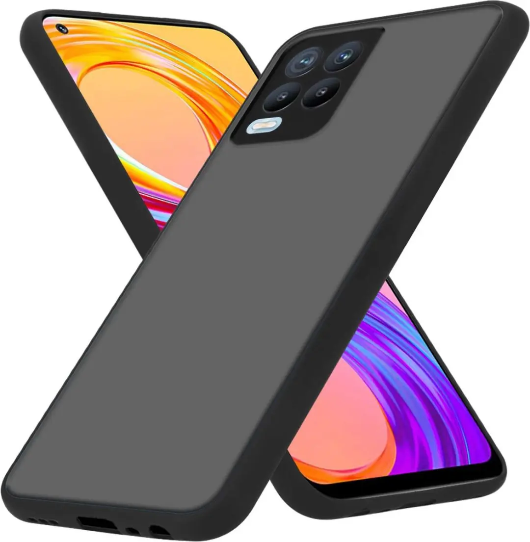 Cadorabo Hoesje geschikt voor Realme 8 4G / 8 PRO in MATT ZWART
