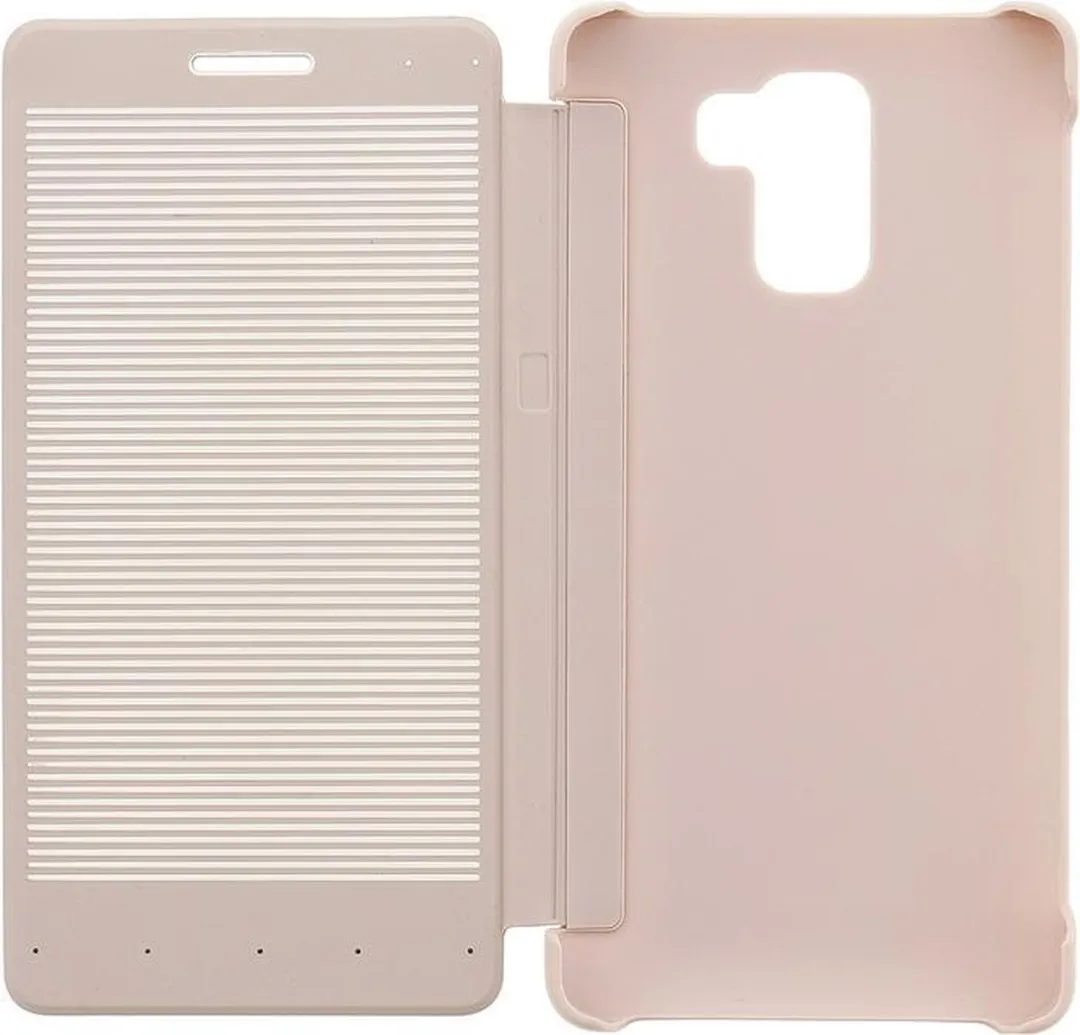Huawei Honor 7 Dot-View Book Cover - Goud