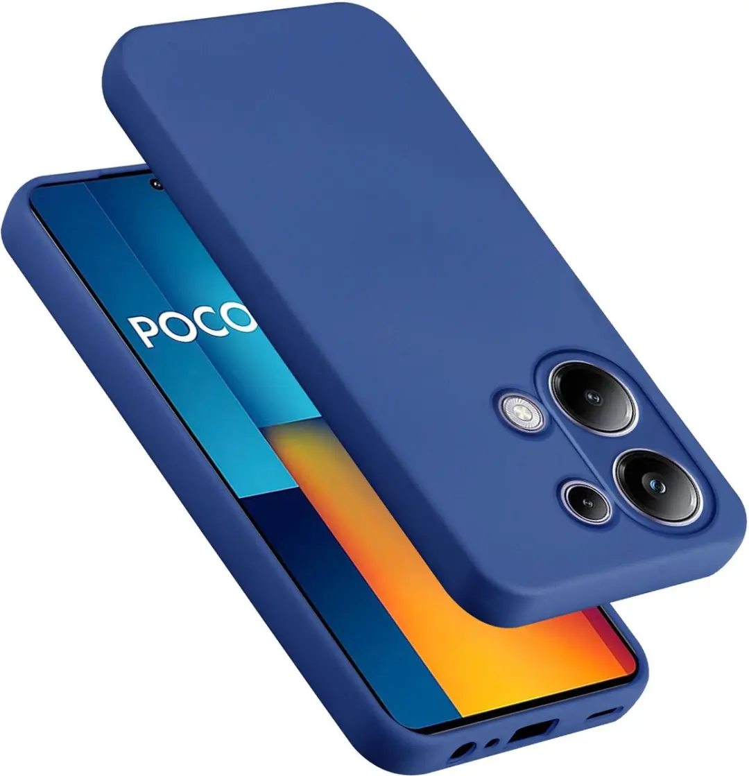 Cadorabo Hoesje geschikt voor Xiaomi Poco M6 Pro in LIQUID BLAUW